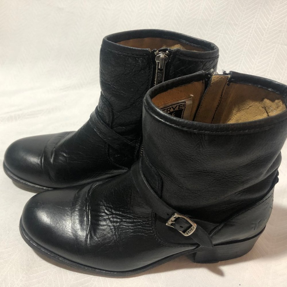 Frye Lynn Strap Short Boot Black Women’s 6.5